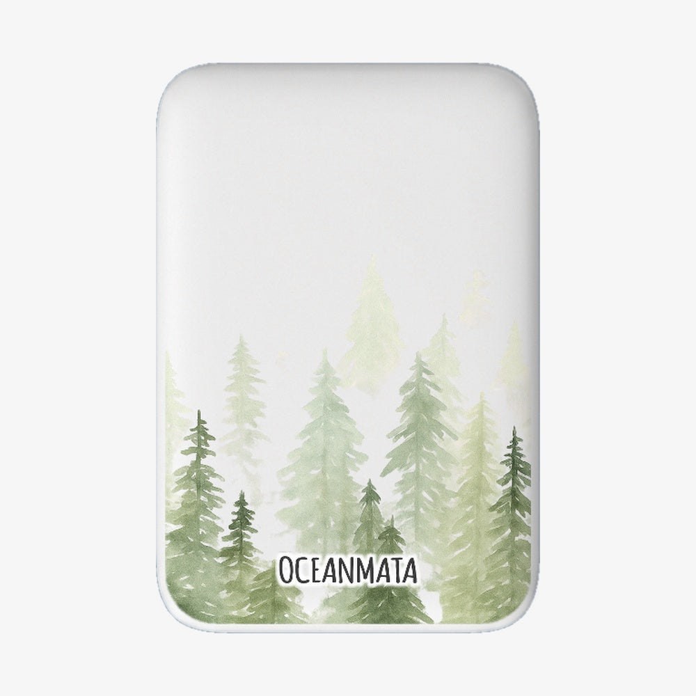 Powerbank MagSafe - "northernpines" - nachhaltig
