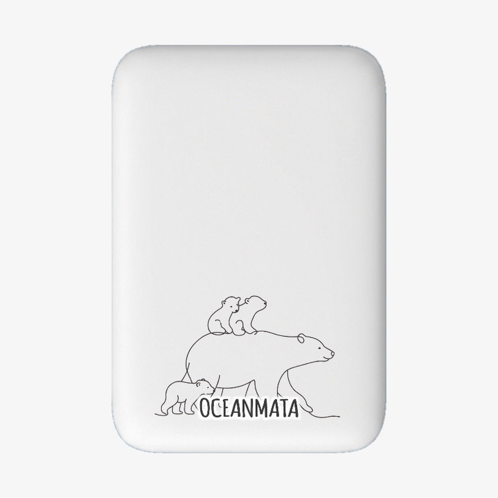 Powerbank MagSafe - "Polar Bear Family" - nachhaltig