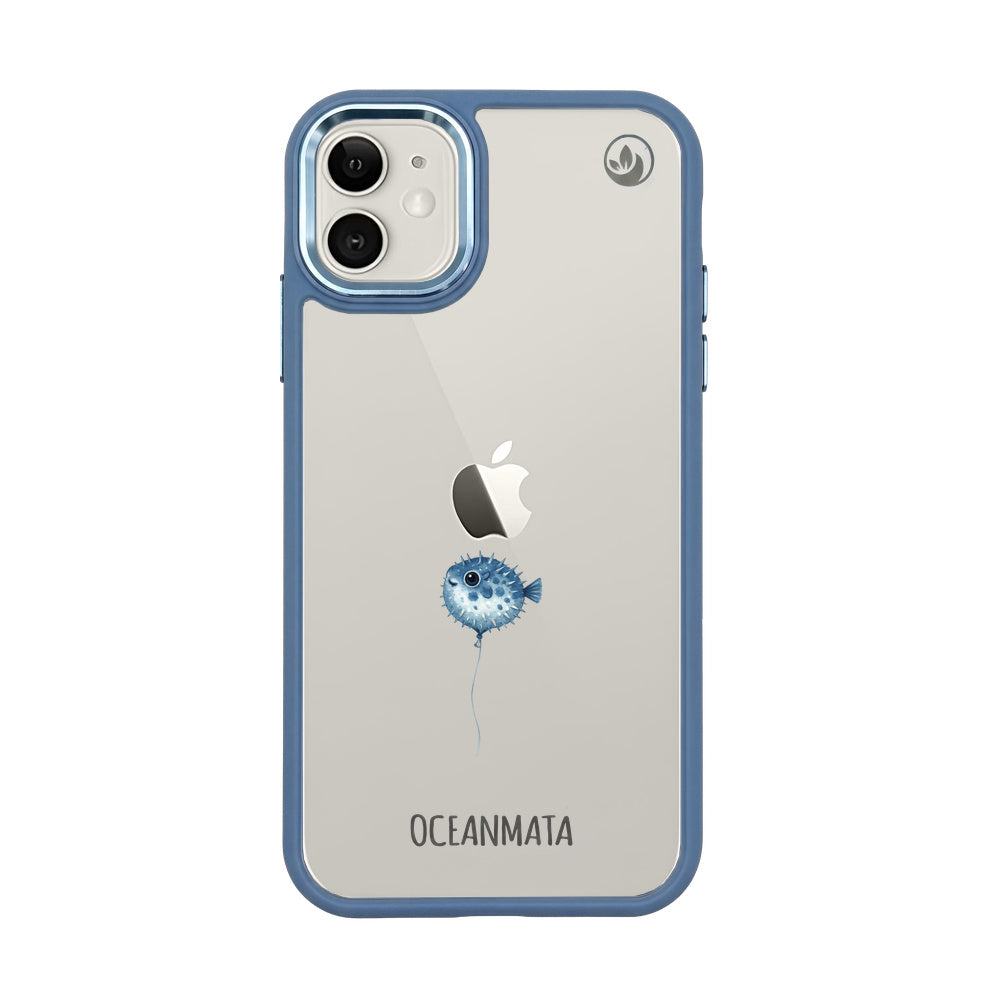 iPhone 11 Hülle - kugelfisch blau - "Pufferfish" - nachhaltig