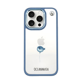 iPhone 15 pro max Hülle - kugelfisch blau - "Pufferfish" - nachhaltig