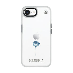 iPhone 16e/17e Hülle - kugelfisch blau - "Pufferfish" - nachhaltig