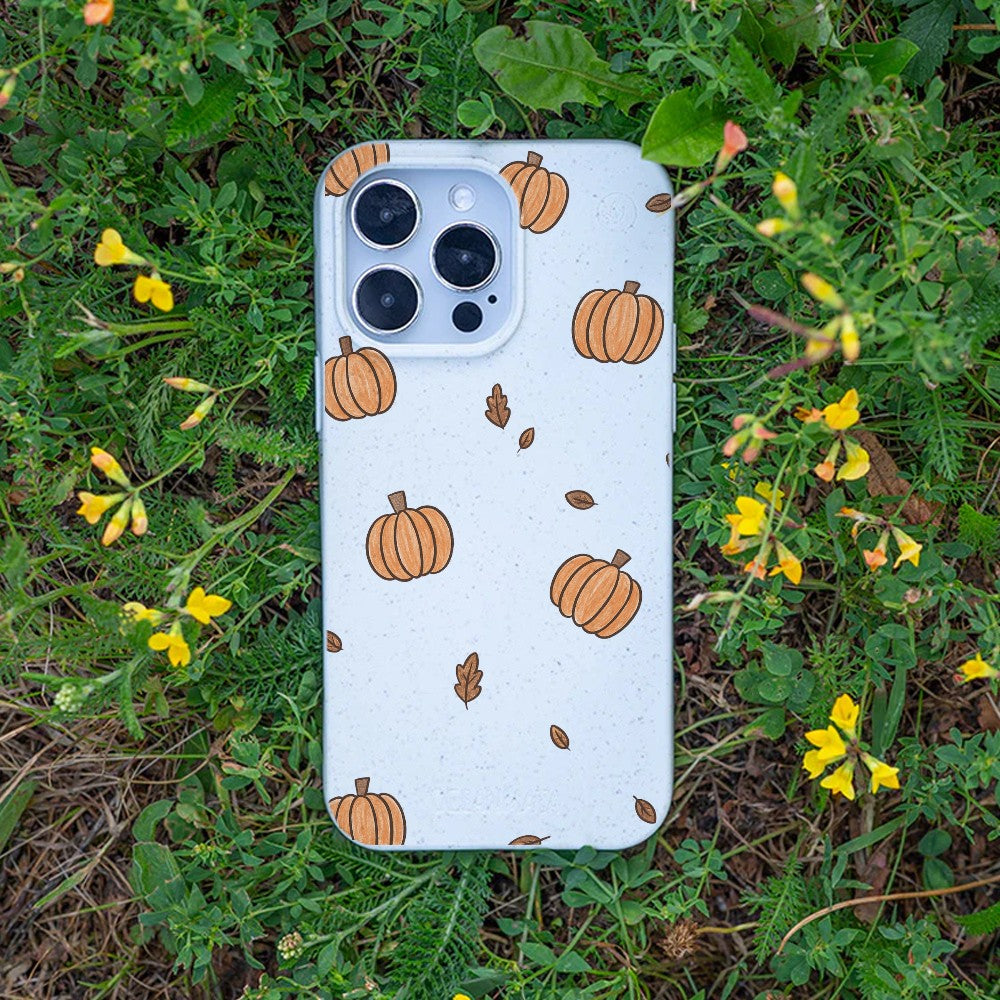 Biologisch abbaubare Handyhülle iPhone 13 mini Pumpkin — kompostierbar — Bonus