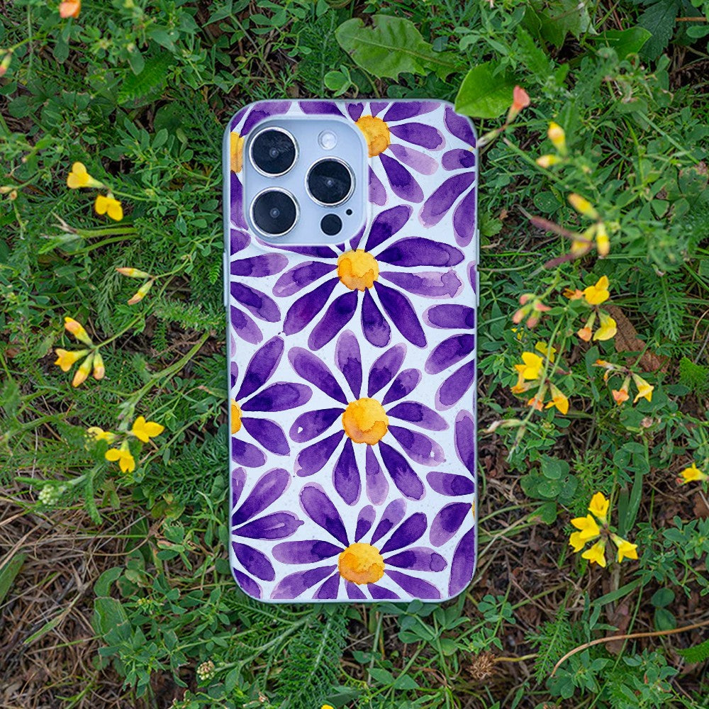 Biologisch abbaubare Handyhülle iPhone 11 pro Purplebloom — kompostierbar — Bonus