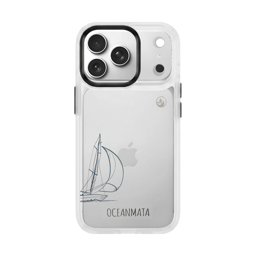 iPhone 17 pro Hülle - Lineart Wal - "Raumschot" - nachhaltig