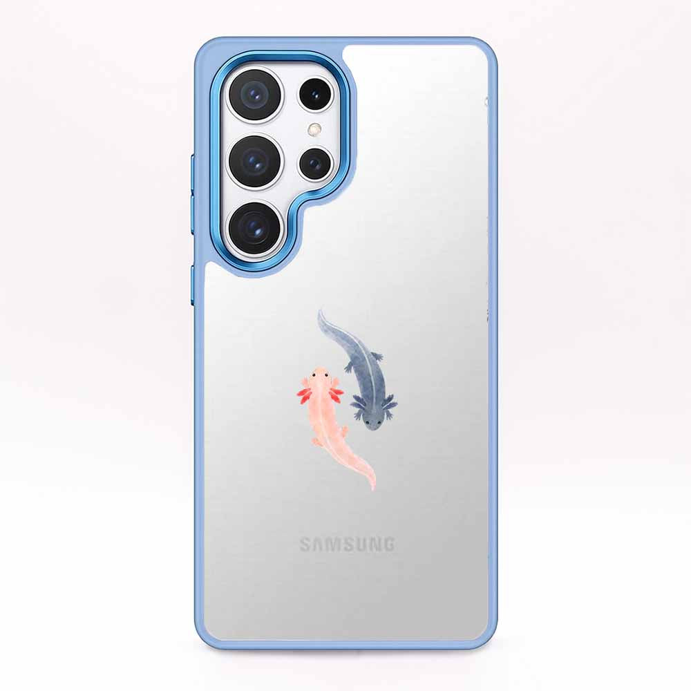 Samsung S25 Ultra Hülle - Axlotl blau - "Axl" - nachhaltig