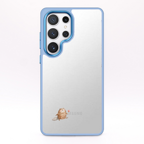 Samsung S24+ Hülle - Biber blau - "BeaverBliss" - nachhaltig