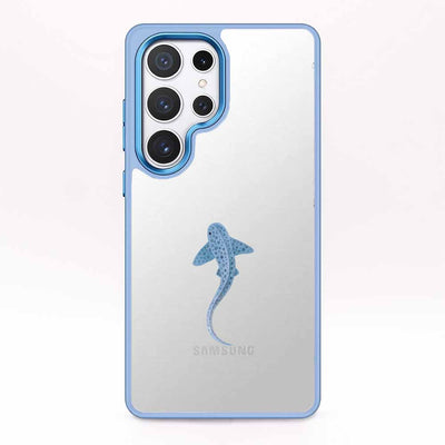Samsung S24 Case - Blue Spotted Maskray - "BlueLeopard" - sustainable