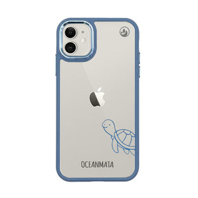 iPhone 11 Hülle - Schildkröte blau - "Schildi" - nachhaltig