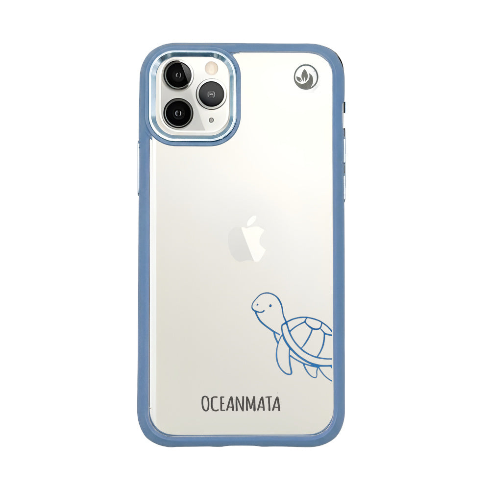 iPhone 11 pro Hülle - Schildkröte blau - "Schildi" - nachhaltig