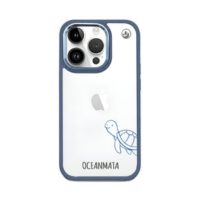 iPhone 14 pro Hülle - Schildkröte blau - "Schildi" - nachhaltig