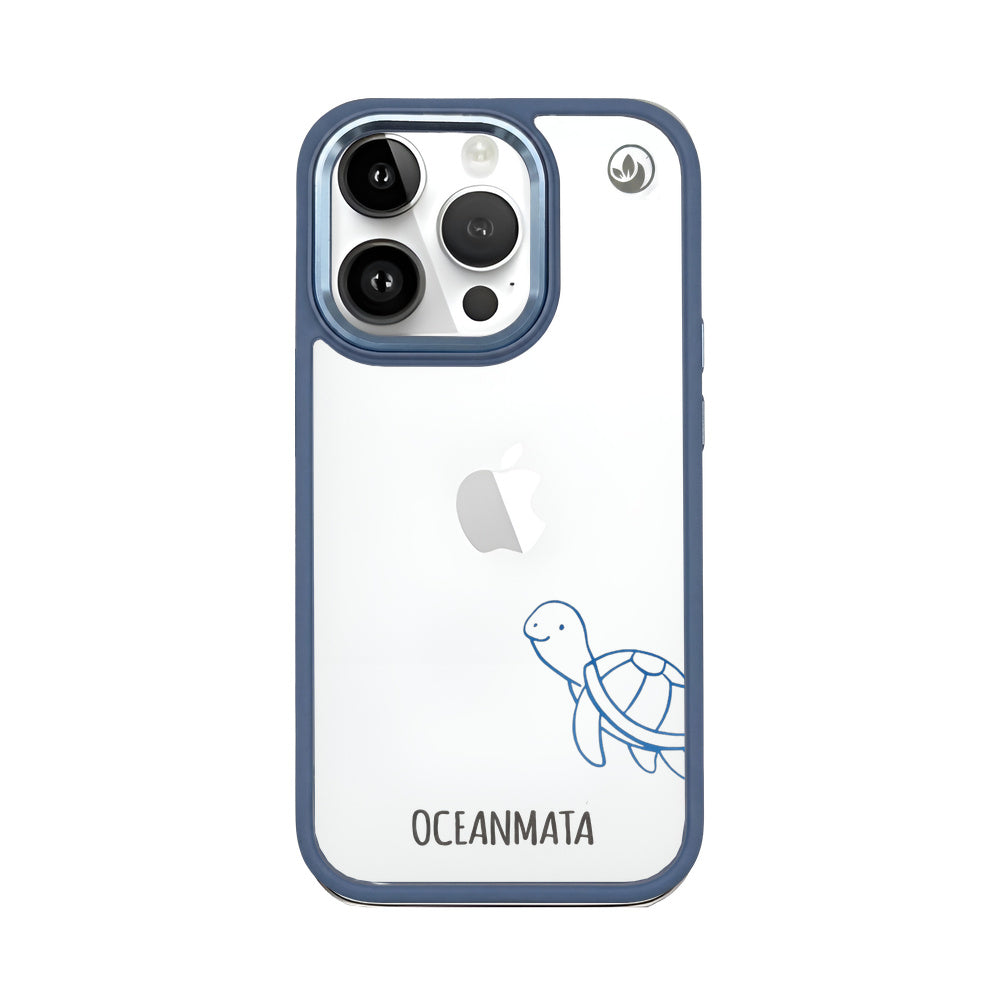 iPhone 14 pro max Hülle - Schildkröte blau - "Schildi" - nachhaltig