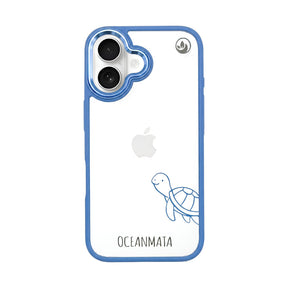 iPhone 16 Hülle - Schildkröte blau - "Schildi" - nachhaltig
