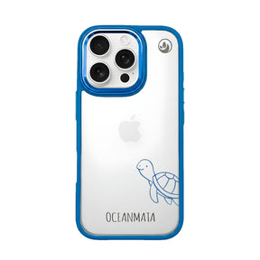 iPhone 16 pro Hülle - Schildkröte blau - "Schildi" - nachhaltig
