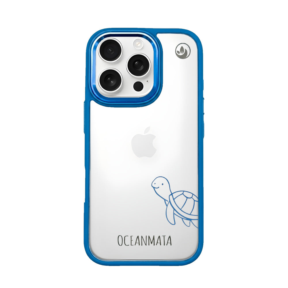 iPhone 16 pro max Hülle - Schildkröte blau - "Schildi" - nachhaltig