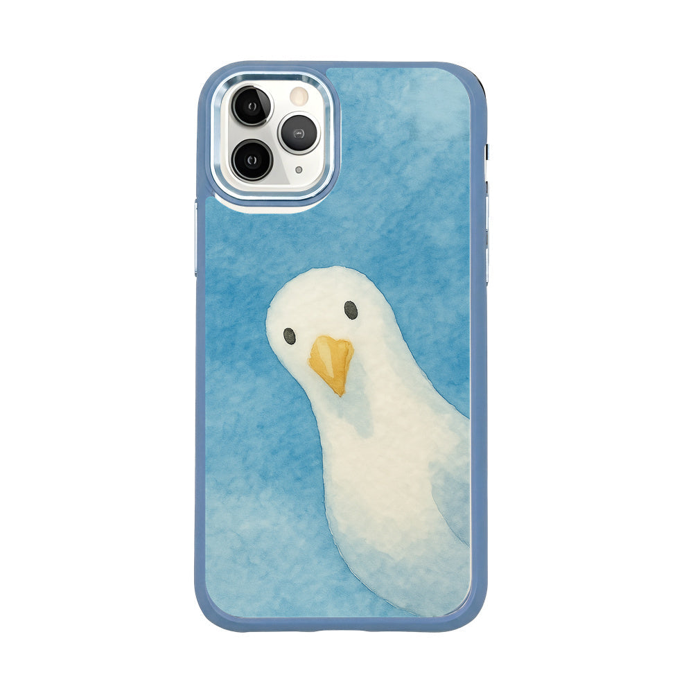 iPhone 11 pro Hülle - Möwe blau - "Seagull" - nachhaltig