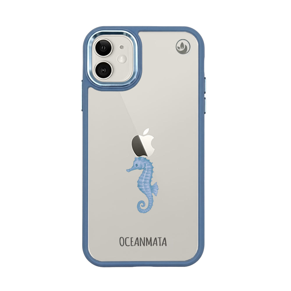 iPhone 11 Hülle - Seepferdchen weiß - "SeahorseTale" - nachhaltig