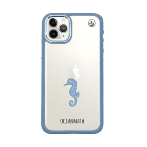 iPhone 11 pro Hülle - Seepferdchen weiß - "SeahorseTale" - nachhaltig