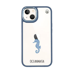 iPhone 13 Hülle - Seepferdchen weiß - "SeahorseTale" - nachhaltig