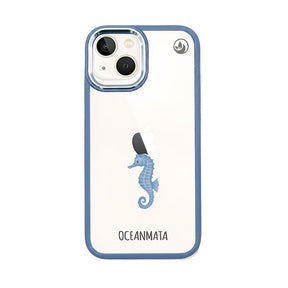 iPhone 13 mini Hülle - Seepferdchen weiß - "SeahorseTale" - nachhaltig