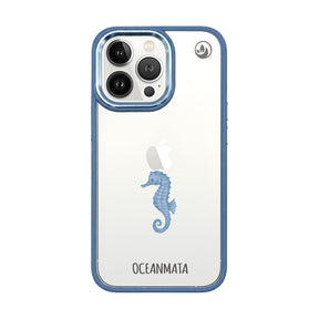 iPhone 13 pro Hülle - Seepferdchen weiß - "SeahorseTale" - nachhaltig