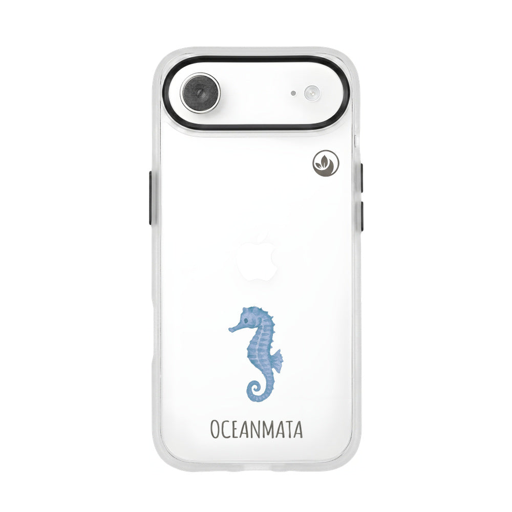 iPhone 17 Air Hülle - Seepferdchen weiß - "SeahorseTale" - nachhaltig