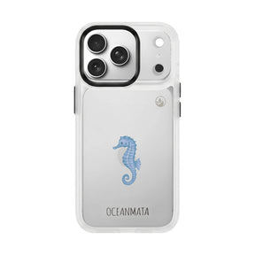 iPhone 17 pro max Hülle - Seepferdchen weiß - "SeahorseTale" - nachhaltig