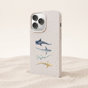 Biologisch abbaubare Handyhülle iPhone 17 pro Sharkproject — kompostierbar — Freisteller