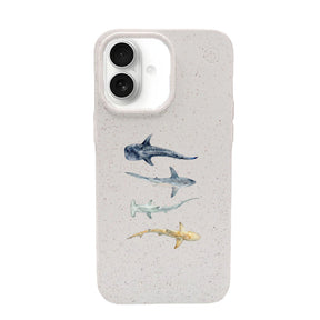 Biologisch abbaubare Handyhülle iPhone 17 Sharkproject — kompostierbar — Vorderseite