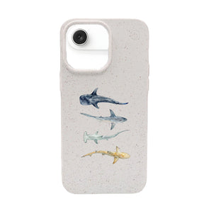 Biologisch abbaubare Handyhülle iPhone 17 Air Sharkproject — kompostierbar — Vorderseite