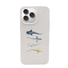 Biologisch abbaubare Handyhülle iPhone 17 pro max Sharkproject — kompostierbar — Vorderseite