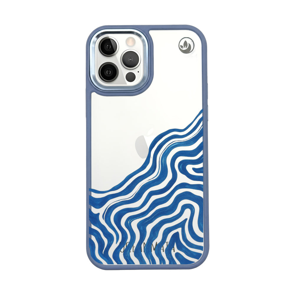 iPhone 12 pro / iPhone 12 hoesje - abstracte golf - "Summerwave" - ​​duurzaam