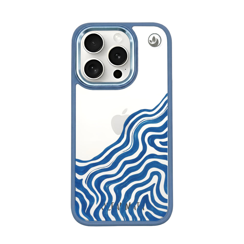 iPhone 15 pro Hülle - Welle abstrakt - "Summerwave" - nachhaltig