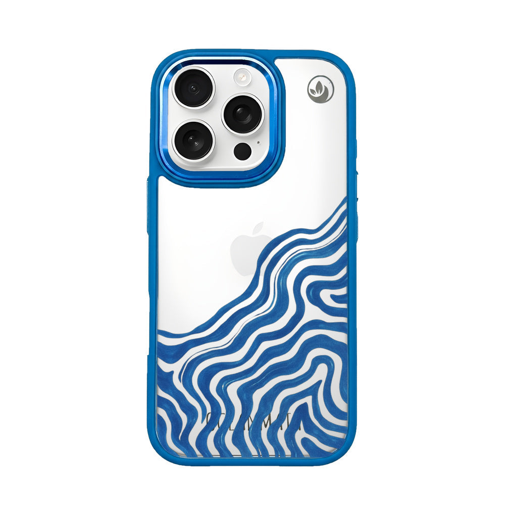 iPhone 16 pro Hülle - Welle abstrakt - "Summerwave" - nachhaltig