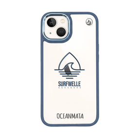 iPhone 13 Hülle - Surfwelle blau - "Surfwelle Augsburg" - nachhaltig