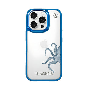 iPhone 16 pro Hülle - Oktopus blau - "TentacleTheory" - nachhaltig