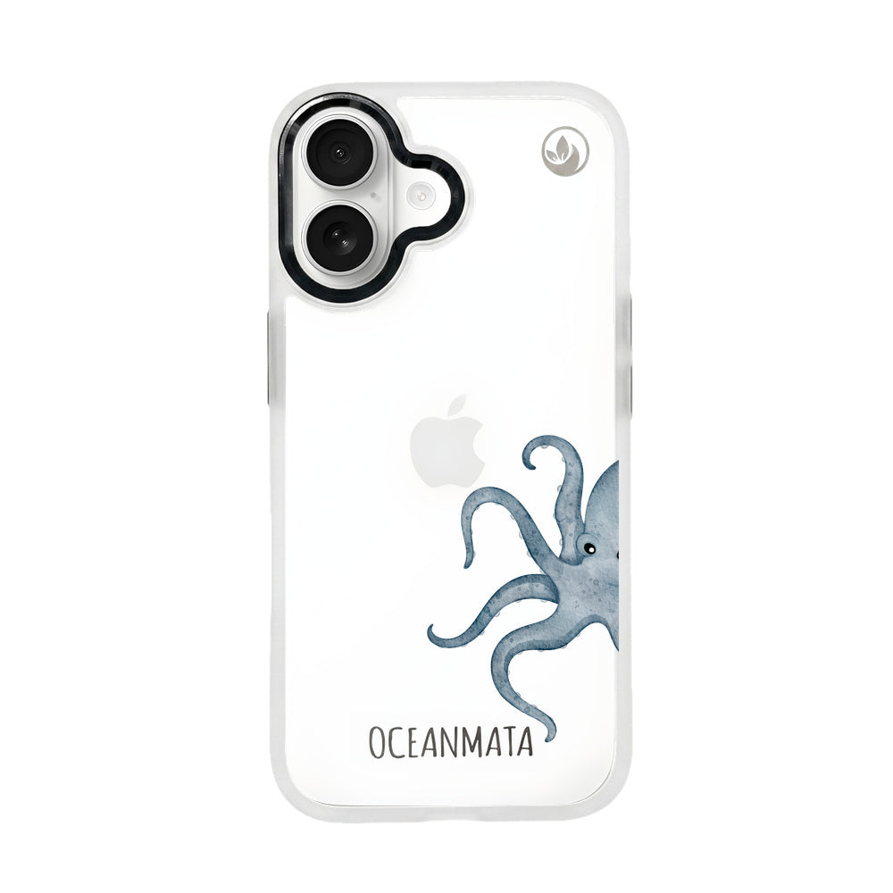 iPhone 17 Hülle - Oktopus blau - "TentacleTheory" - nachhaltig