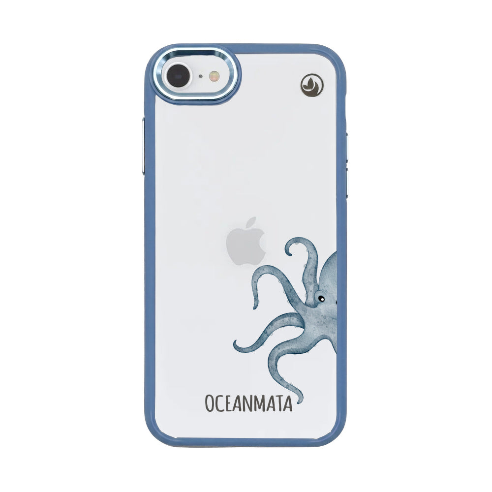 iPhone SE/7/8 Hülle - Oktopus blau - "TentacleTheory" - nachhaltig