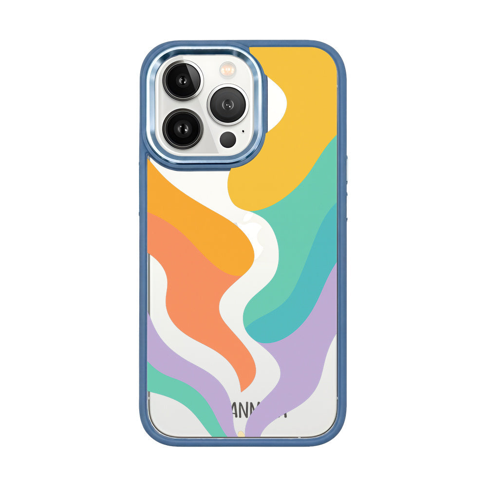 iPhone 13 pro Hülle - bunte Wellen - "Tide Flow" - nachhaltig