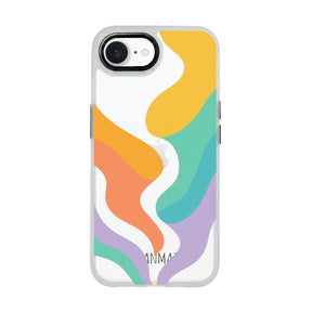iPhone 16e/17e Hülle - bunte Wellen - "Tide Flow" - nachhaltig