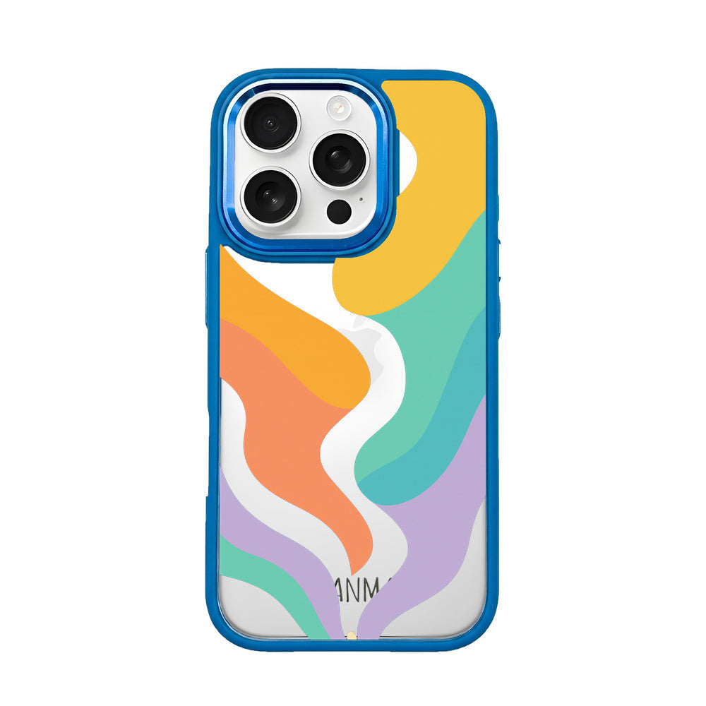 iPhone 16 pro max Hülle - bunte Wellen - "Tide Flow" - nachhaltig