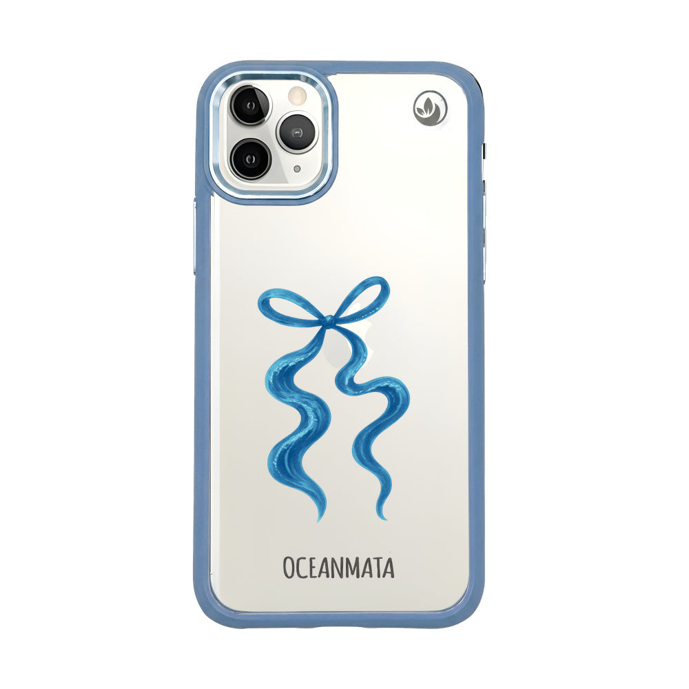 iPhone 11 pro Hülle - Schleife blau - "tideknot" - nachhaltig