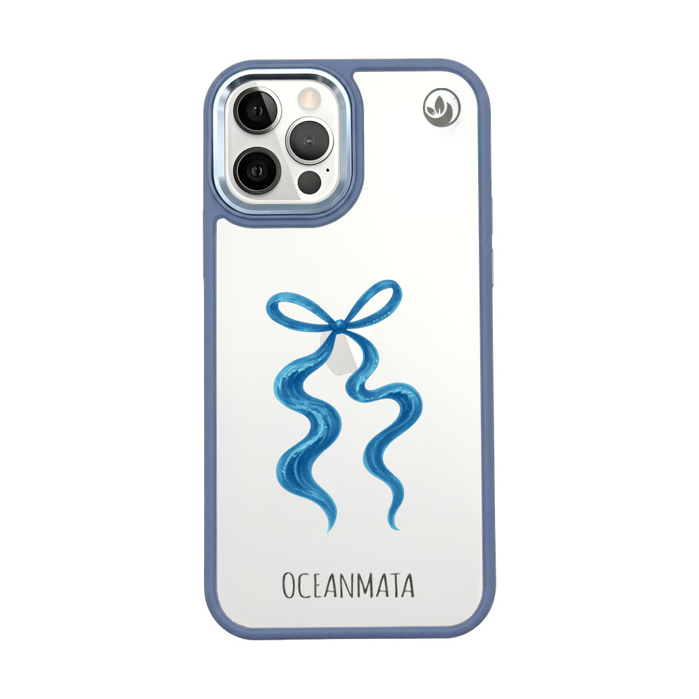 iPhone 12 pro / iPhone 12 Hülle - Schleife blau - "tideknot" - nachhaltig