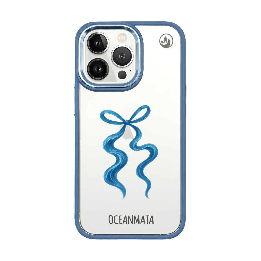 iPhone 13 pro max Hülle - Schleife blau - "tideknot" - nachhaltig