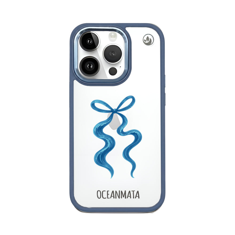 iPhone 14 pro max Hülle - Schleife blau - "tideknot" - nachhaltig