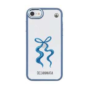 iPhone SE/7/8 Hülle - Schleife blau - "tideknot" - nachhaltig
