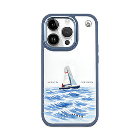 Nachhaltige Handyhülle iPhone 14 pro max Towardsthehorizon aus Ocean Plastic — Vorderseite