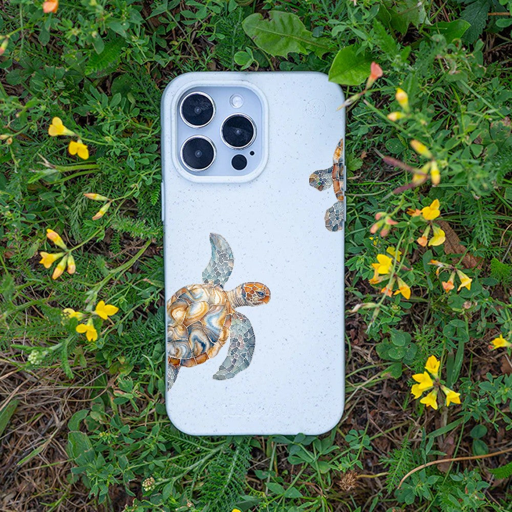 Biologisch abbaubare Handyhülle Samsung A55 Turtlegaze — kompostierbar — Bonus