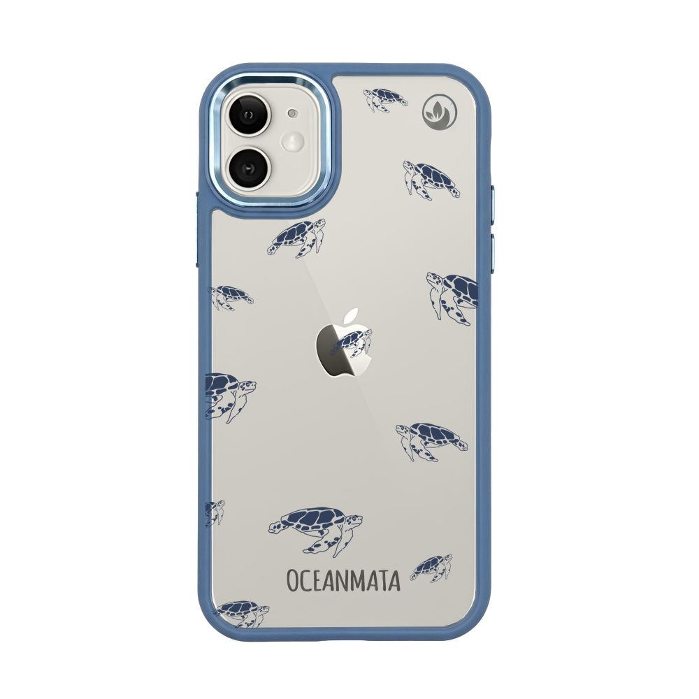 iPhone 11 Hülle - Schildkröten blau - "Turtlino" - nachhaltig