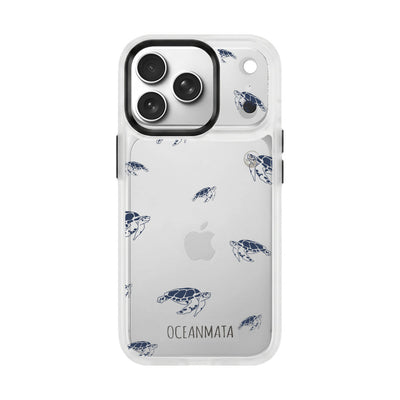 iPhone 17 pro max Hülle - Schildkröten blau - "Turtlino" - nachhaltig