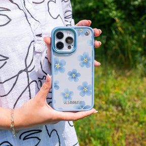 iPhone 13 pro Hülle - vergissmeinnicht - "forget-me-not" - nachhaltig